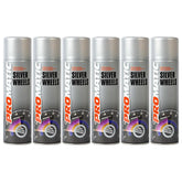 6X Promatic Wheel Silver Spray Paint 500ml Spray Paint